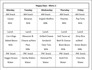 Link to Menu week 2 pdf